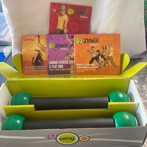 4/$20. Zumba. Fitness Shakers and DVD’s.